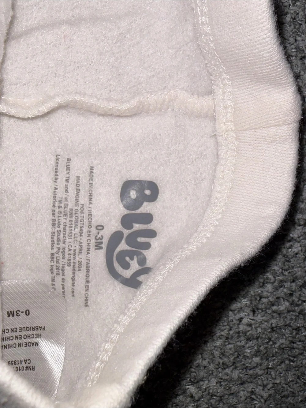 Bluey Quarter Zip Two-Piece Matching Sweat Set